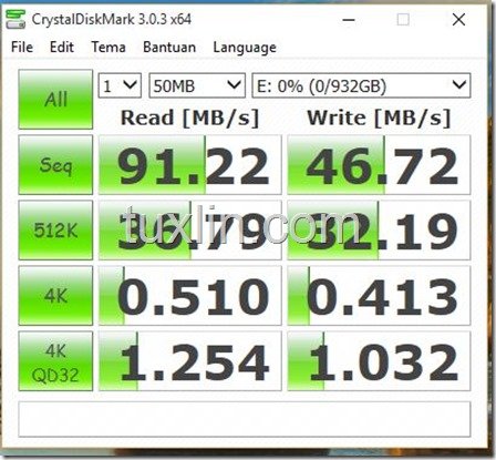 Benchmark Hitachi Touro 1TB