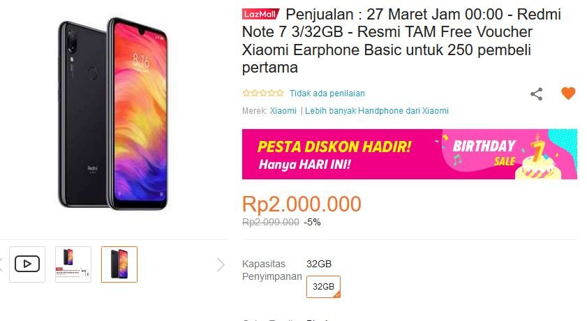 Suka Duka Ikutan Flash Sale Redmi Note 7 di Lazada 3