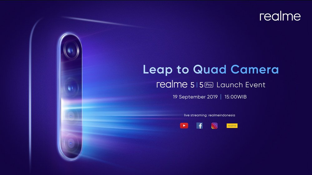 Realme 5 dan Realme 5 Pro dengan Quad Camera Dipastikan Masuk Indonesia 1