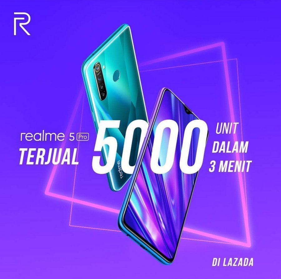 Realme 5 Pro Ludes Terjual 5.000 Unit Dalam 3 Menit 1