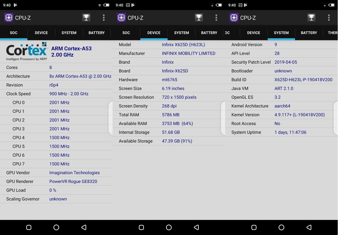 Review Infinix Hot 7 Pro, Apa Bener Terlalu Sadis? 18 CPU-Z Infinix Hot 7 Pro