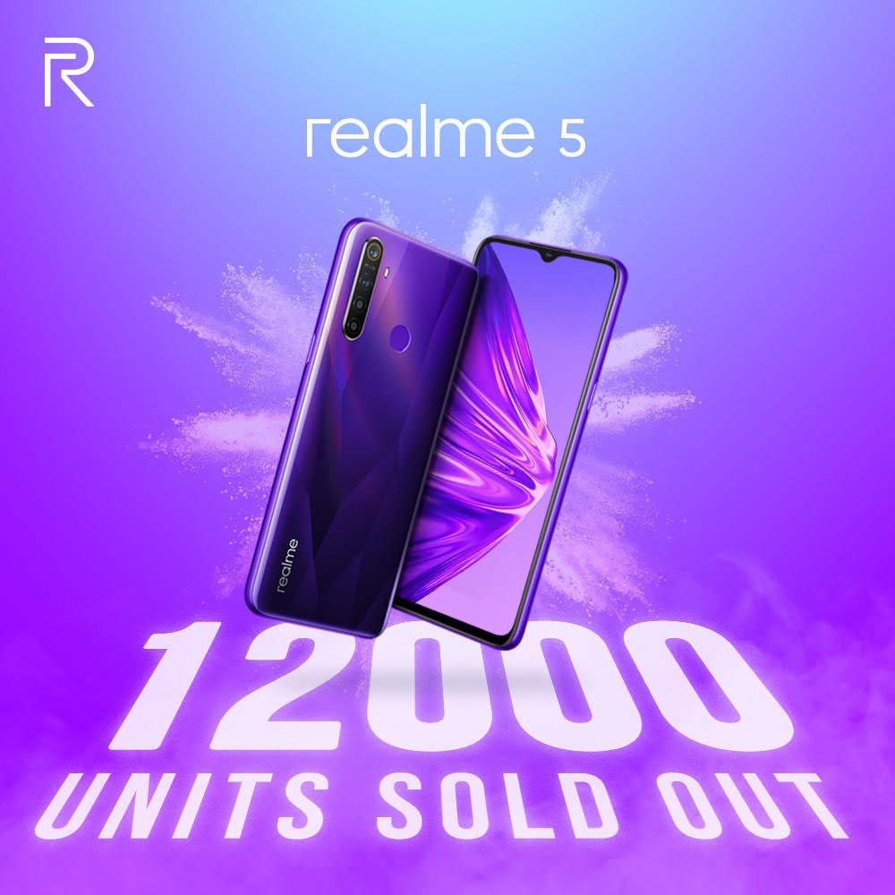 Realme 5 Ludes Terjual 12.000 Unit di Flash Sale Perdana 1